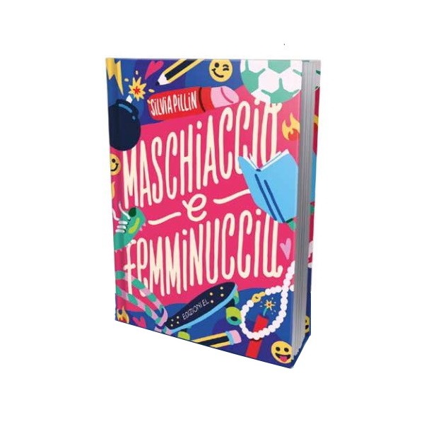 copertina di "Maschiaccio e femminuccia" di silvia pillin